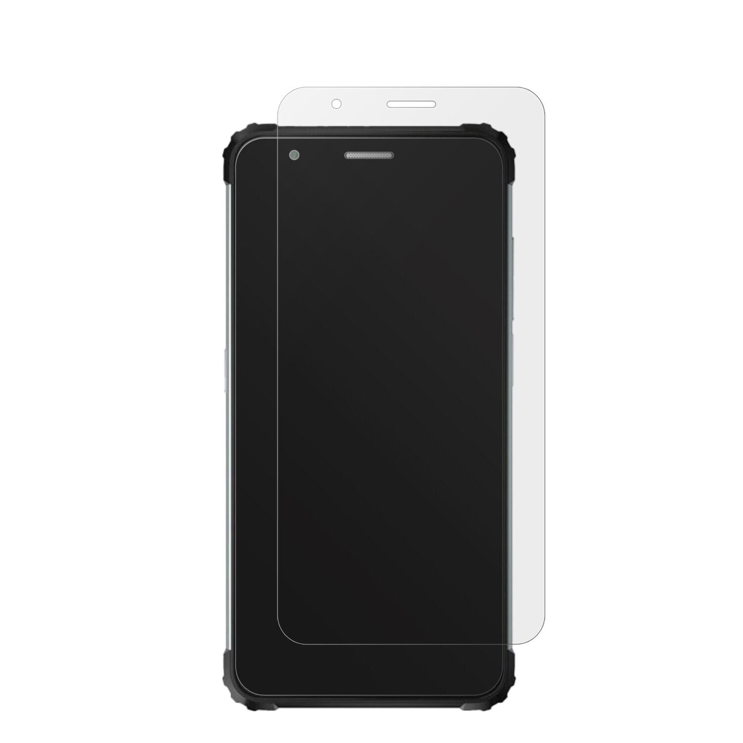 BlackviewBV6600E mit aufgebrachter dipos Displayschutzfolie, die lästige Fingerabdrücke minimiert