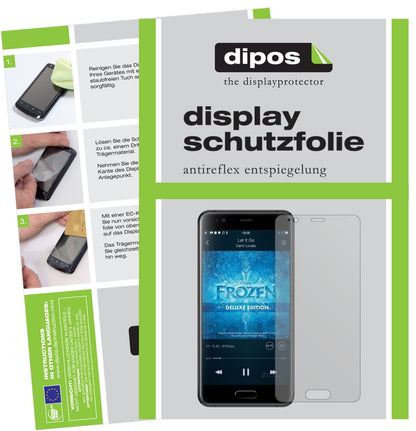 BlackviewP6000 mit aufgebrachter dipos Displayschutzfolie, die lästige Fingerabdrücke minimiert