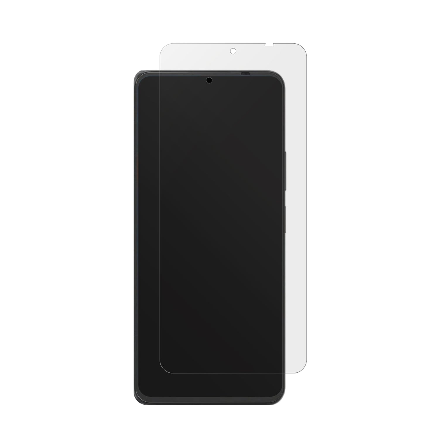 BlackviewShark 6 5G mit aufgebrachter dipos Displayschutzfolie, die lästige Fingerabdrücke minimiert