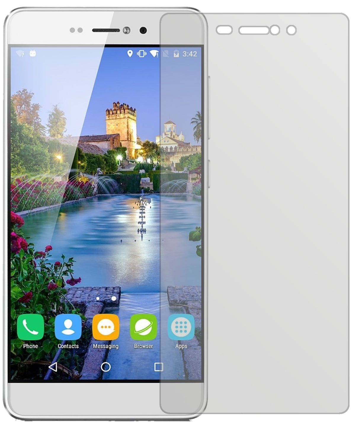 BLUBOOPicasso 5 Zoll mit aufgebrachter dipos Displayschutzfolie, die lästige Fingerabdrücke minimiert
