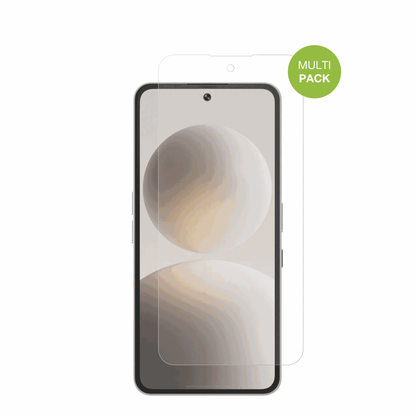 BrainNatural AI Phone BGX5 mit aufgebrachter dipos Displayschutzfolie, die lästige Fingerabdrücke minimiert