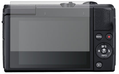 CanonEOS M200 mit aufgebrachter dipos Displayschutzfolie, die lästige Fingerabdrücke minimiert