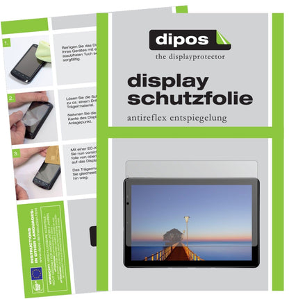ChuwiHi9 Plus mit aufgebrachter dipos Displayschutzfolie, die lästige Fingerabdrücke minimiert