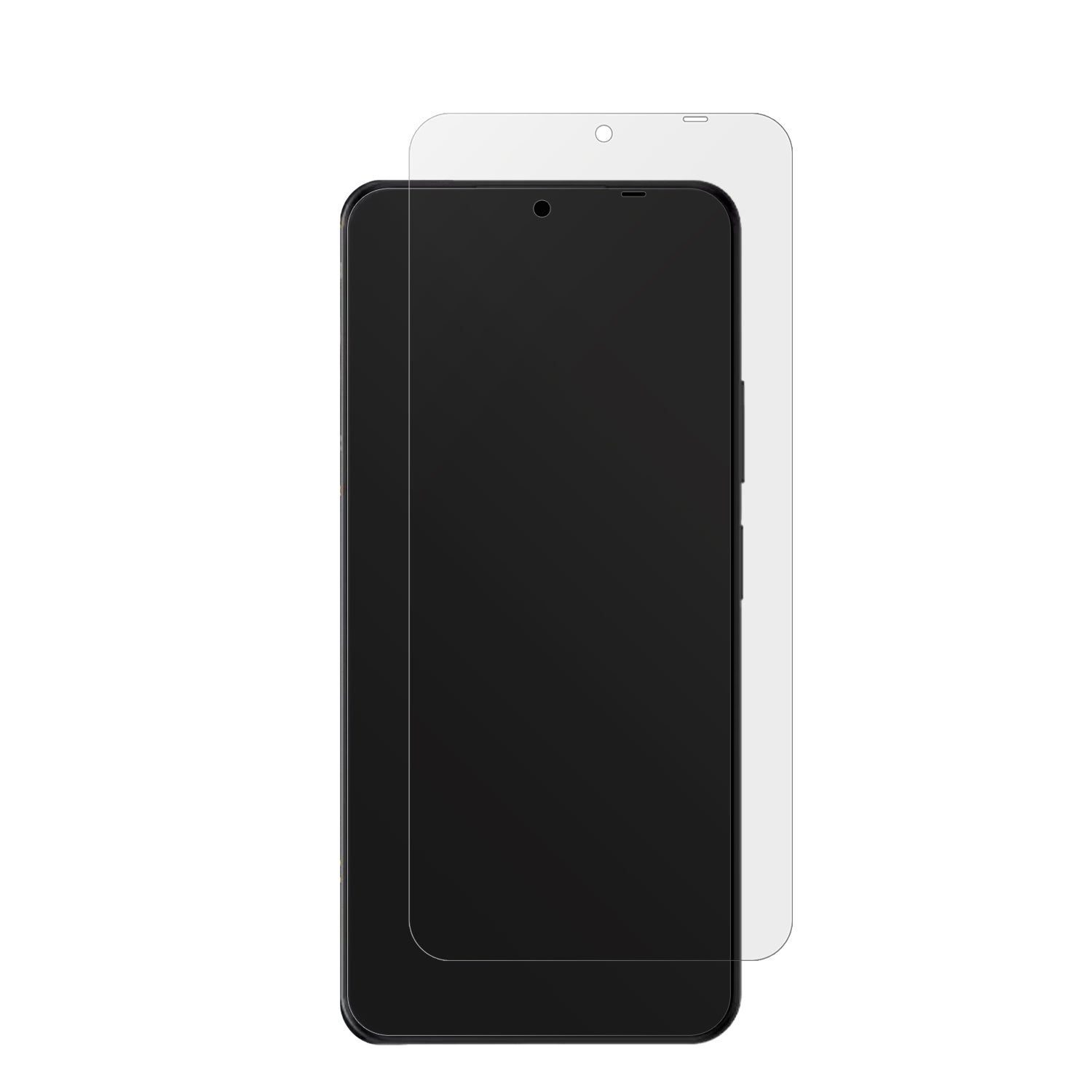 CoolPadC16 mit aufgebrachter dipos Displayschutzfolie, die lästige Fingerabdrücke minimiert