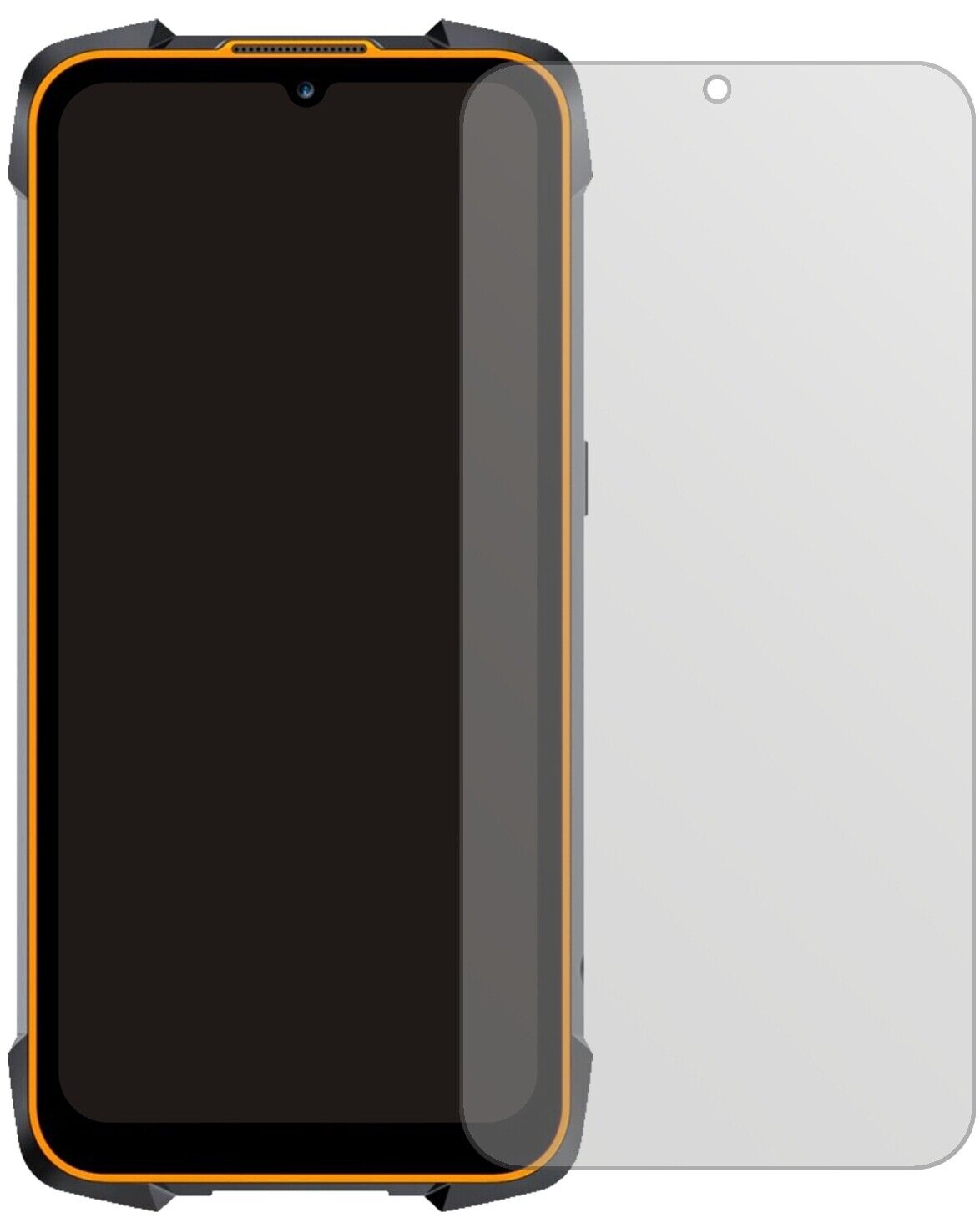 CubotKingKong 5 Pro mit aufgebrachter dipos Displayschutzfolie, die lästige Fingerabdrücke minimiert