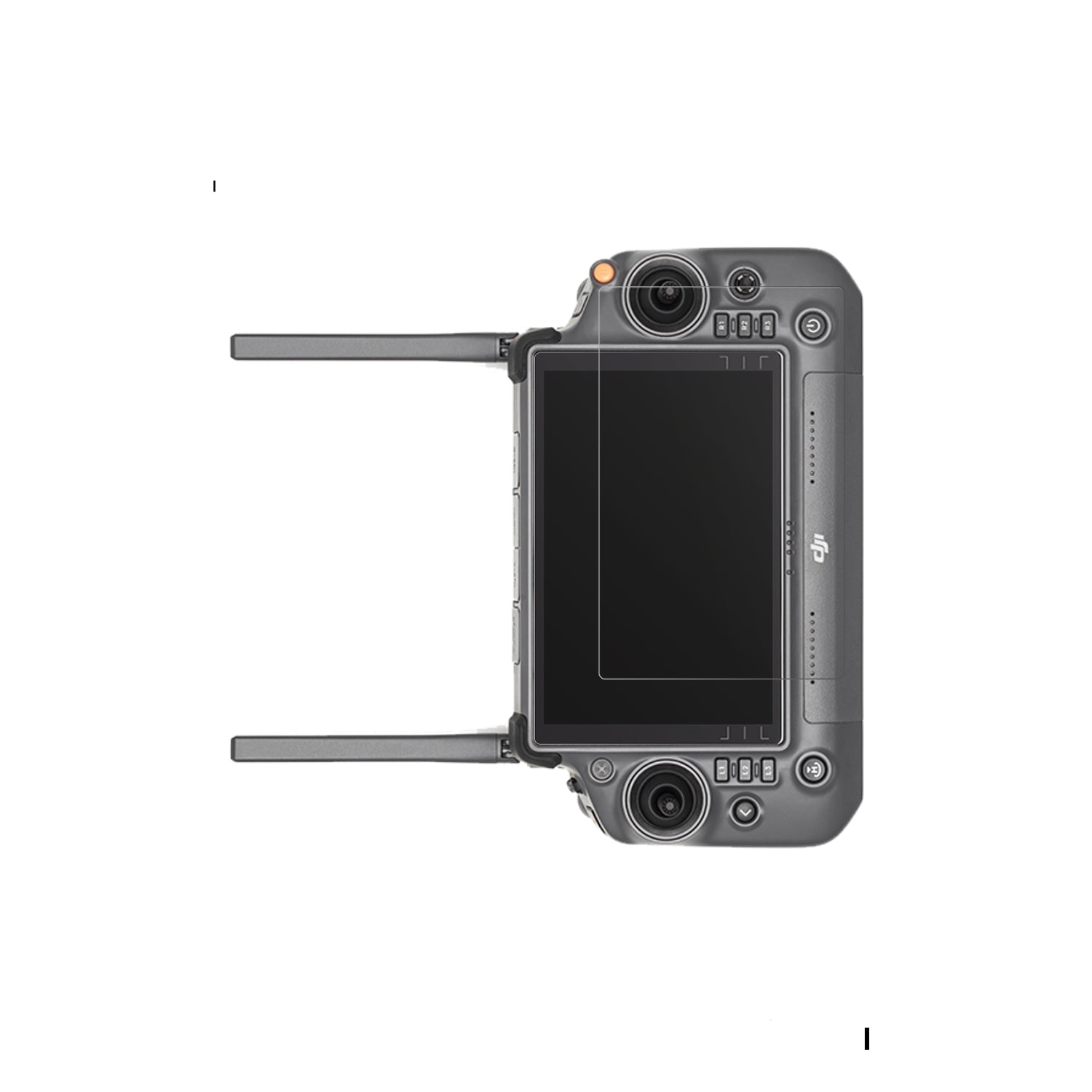 DJIRC Plus 2 mit aufgebrachter dipos Displayschutzfolie, die lästige Fingerabdrücke minimiert