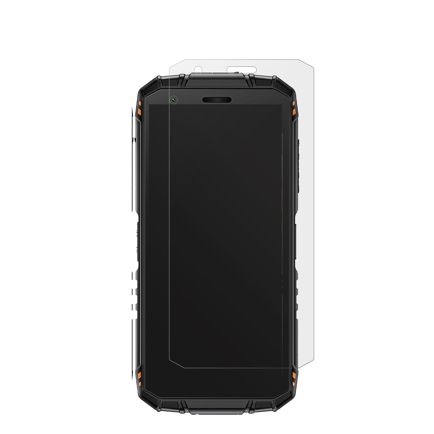DoogeeFire 3 Pro Mini Outdoor mit aufgebrachter dipos Displayschutzfolie, die lästige Fingerabdrücke minimiert