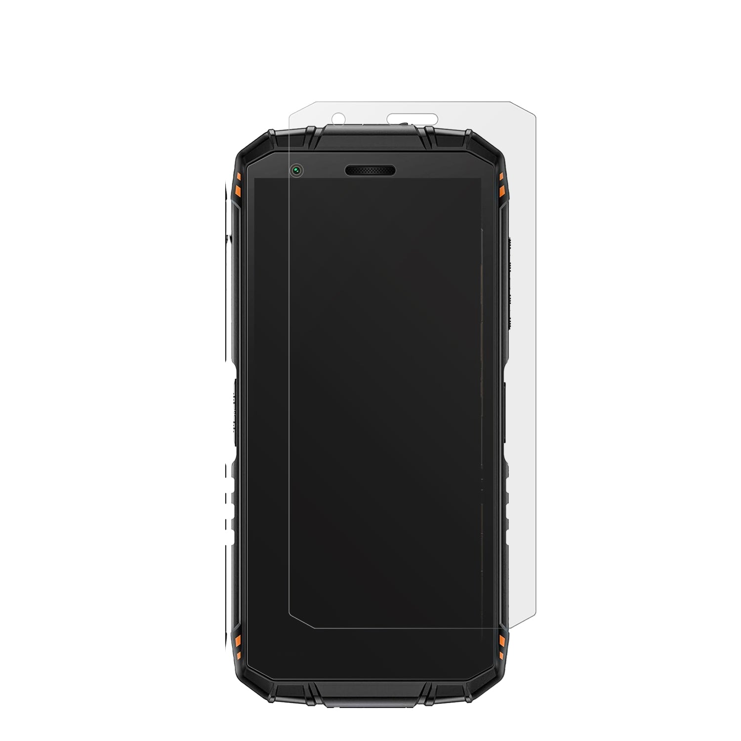 DoogeeFire 3 Pro Mini Outdoor mit aufgebrachter dipos Displayschutzfolie, die lästige Fingerabdrücke minimiert