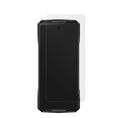 DoogeeV40 Pro mit aufgebrachter dipos Displayschutzfolie, die lästige Fingerabdrücke minimiert