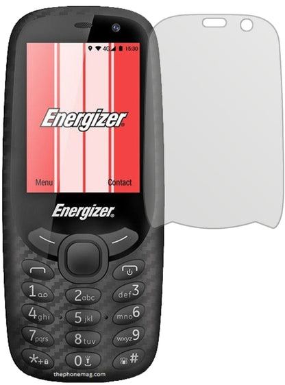 EnergizerE241S mit aufgebrachter dipos Displayschutzfolie, die lästige Fingerabdrücke minimiert