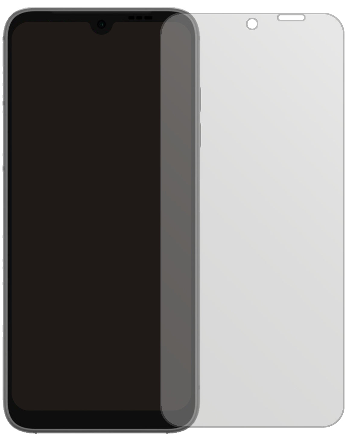 Fairphone4 mit aufgebrachter dipos Displayschutzfolie, die lästige Fingerabdrücke minimiert