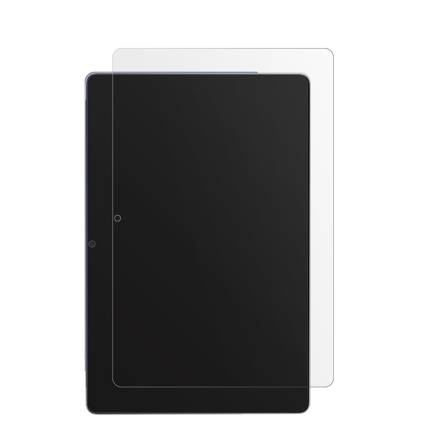 FanyFish13 Tablet mit aufgebrachter dipos Displayschutzfolie, die lästige Fingerabdrücke minimiert