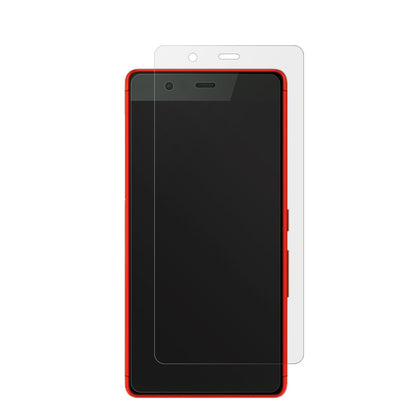 FujitsuArrows Be F-05J mit aufgebrachter dipos Displayschutzfolie, die lästige Fingerabdrücke minimiert