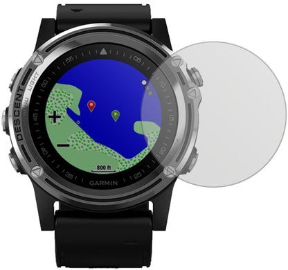 GarminDescent Mk1 mit aufgebrachter dipos Displayschutzfolie, die lästige Fingerabdrücke minimiert