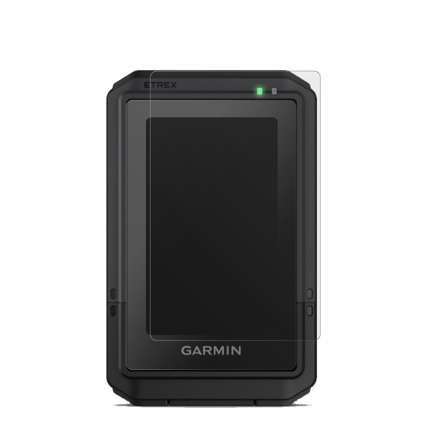 GarmineTrex Touch 2025 mit aufgebrachter dipos Displayschutzfolie, die lästige Fingerabdrücke minimiert
