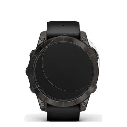 GarminFenix 7 Pro 47mm mit aufgebrachter dipos Displayschutzfolie, die lästige Fingerabdrücke minimiert