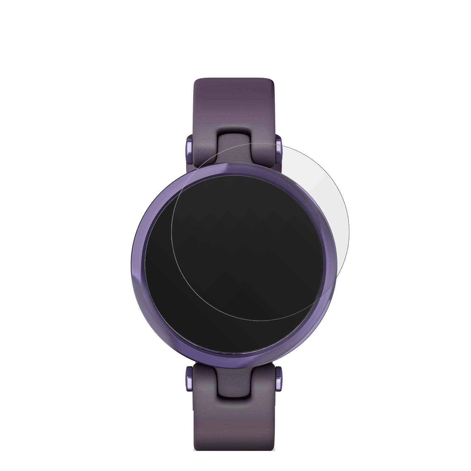 GarminLily Sport Smartwatch mit aufgebrachter dipos Displayschutzfolie, die lästige Fingerabdrücke minimiert