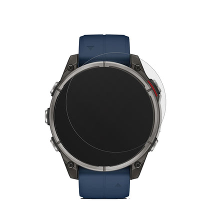 GarminQuatix 8 47mm mit aufgebrachter dipos Displayschutzfolie, die lästige Fingerabdrücke minimiert