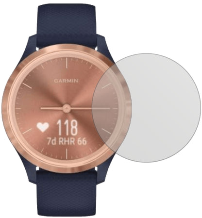 GarminVivomove 3s mit aufgebrachter dipos Displayschutzfolie, die lästige Fingerabdrücke minimiert