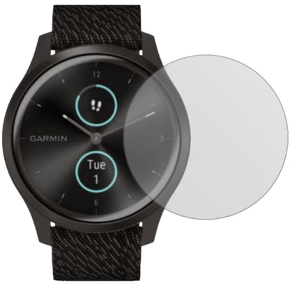 GarminVivomove Style mit aufgebrachter dipos Displayschutzfolie, die lästige Fingerabdrücke minimiert