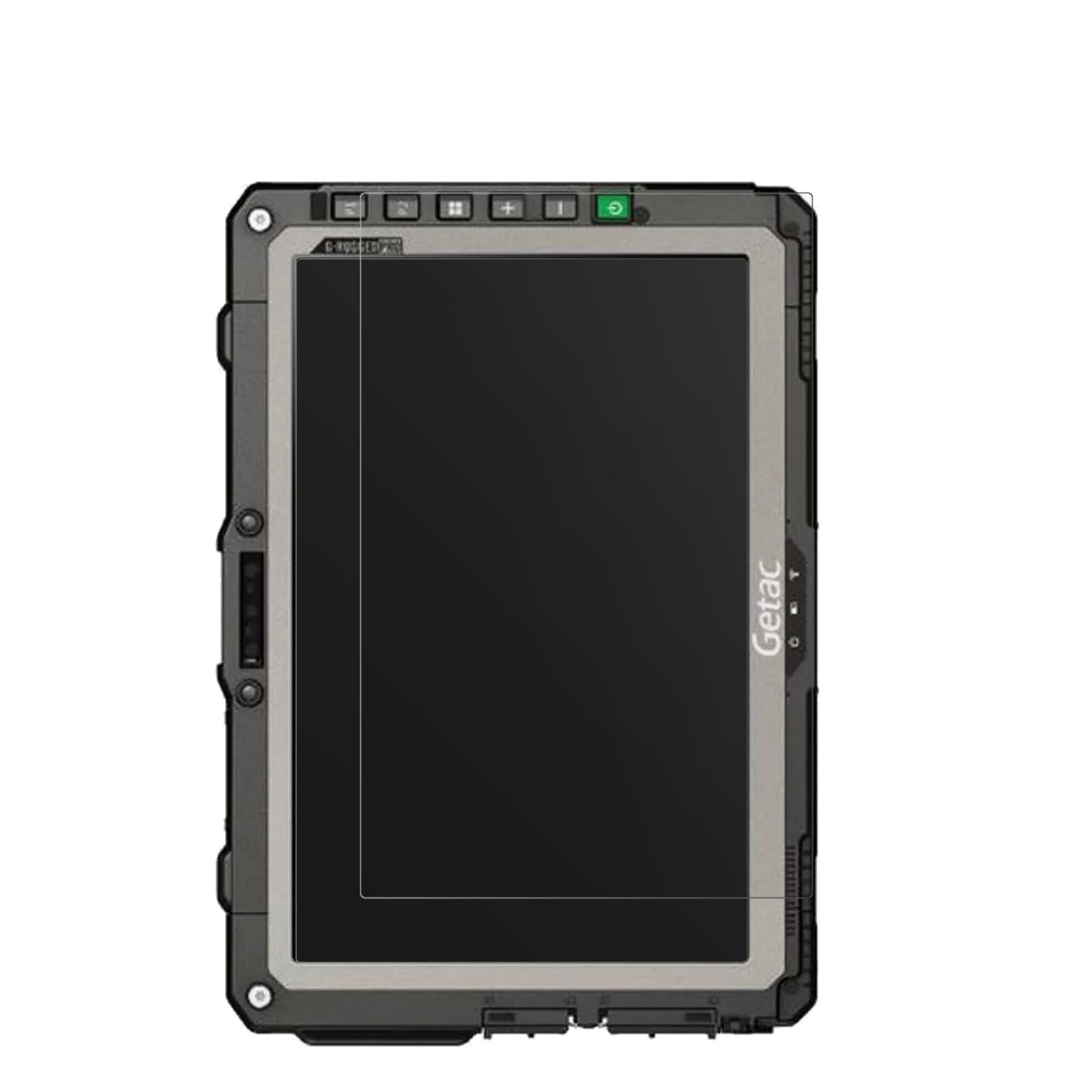 GetacUX10 G3 mit aufgebrachter dipos Displayschutzfolie, die lästige Fingerabdrücke minimiert