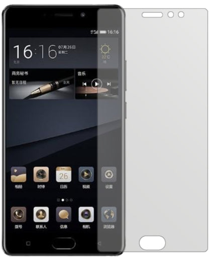 GioneeM6S Plus mit aufgebrachter dipos Displayschutzfolie, die lästige Fingerabdrücke minimiert