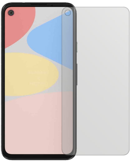 GooglePixel 4a 5G mit aufgebrachter dipos Displayschutzfolie, die lästige Fingerabdrücke minimiert