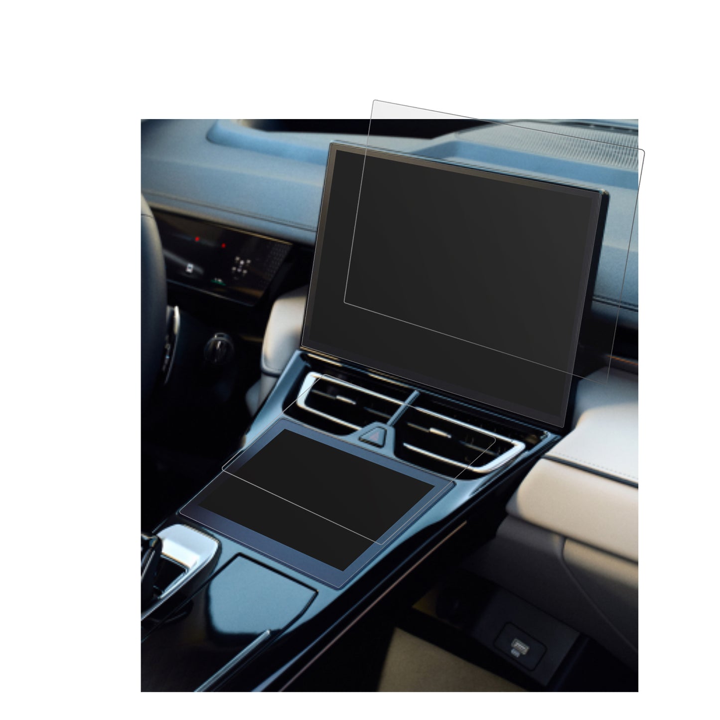 GWMWey 05 Dual Touchscreen mit aufgebrachter dipos Displayschutzfolie, die lästige Fingerabdrücke minimiert