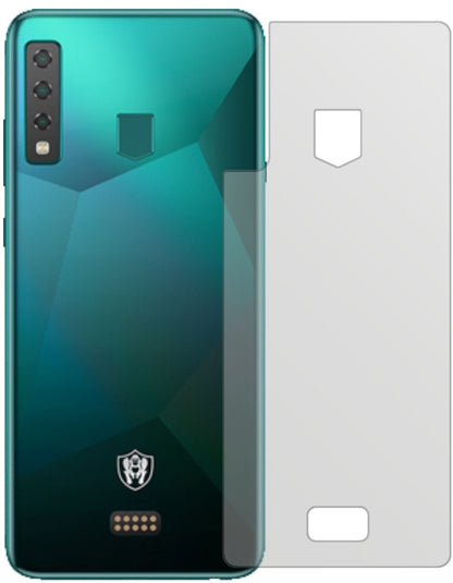 HiSenseKing Kong 6 Rückseite mit aufgebrachter dipos Displayschutzfolie, die lästige Fingerabdrücke minimiert