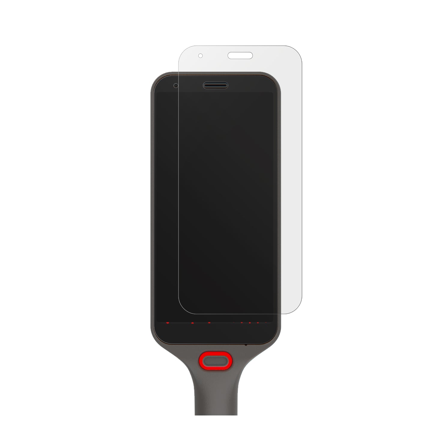 HoneywellCS32 mit aufgebrachter dipos Displayschutzfolie, die lästige Fingerabdrücke minimiert