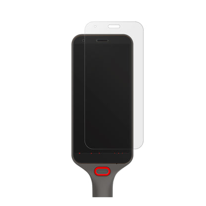 HoneywellCS32 mit aufgebrachter dipos Displayschutzfolie, die lästige Fingerabdrücke minimiert
