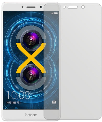 Honor6X mit aufgebrachter dipos Displayschutzfolie, die lästige Fingerabdrücke minimiert