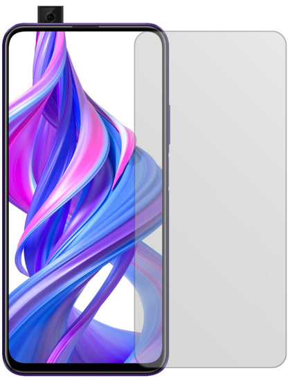 Honor9X Pro mit aufgebrachter dipos Displayschutzfolie, die lästige Fingerabdrücke minimiert