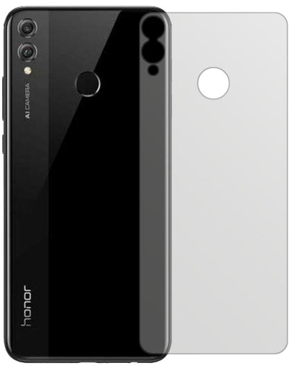 HonorView 10 Lite Rückseite mit aufgebrachter dipos Displayschutzfolie, die lästige Fingerabdrücke minimiert