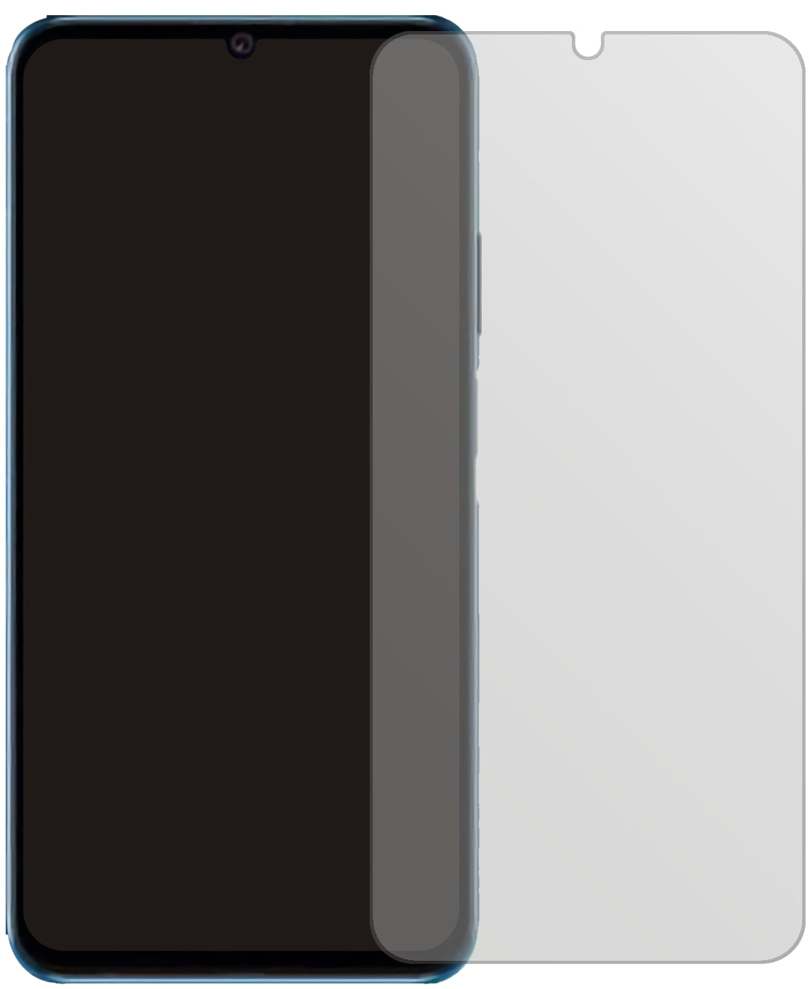 HonorX30 Max mit aufgebrachter dipos Displayschutzfolie, die lästige Fingerabdrücke minimiert