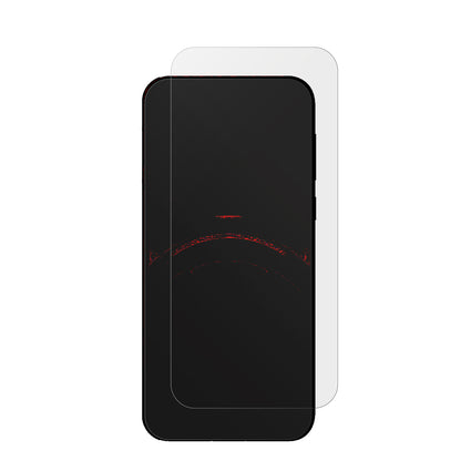 HonorX5b Plus mit aufgebrachter dipos Displayschutzfolie, die lästige Fingerabdrücke minimiert