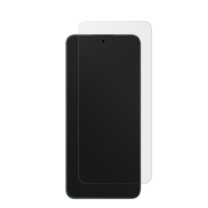 HonorX7c 5G mit aufgebrachter dipos Displayschutzfolie, die lästige Fingerabdrücke minimiert