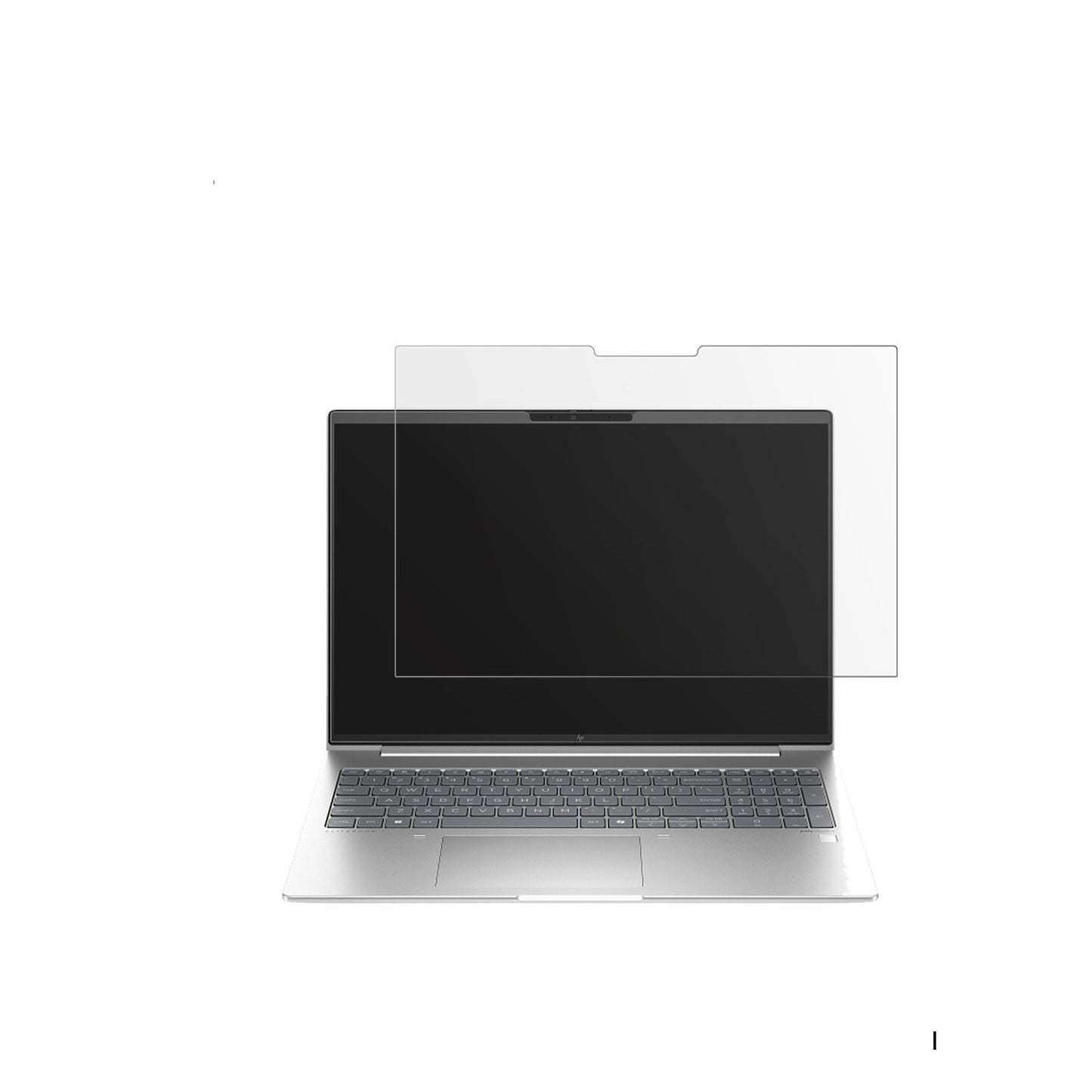 HPElitebook 655 G11 16 Zoll mit aufgebrachter dipos Displayschutzfolie, die lästige Fingerabdrücke minimiert