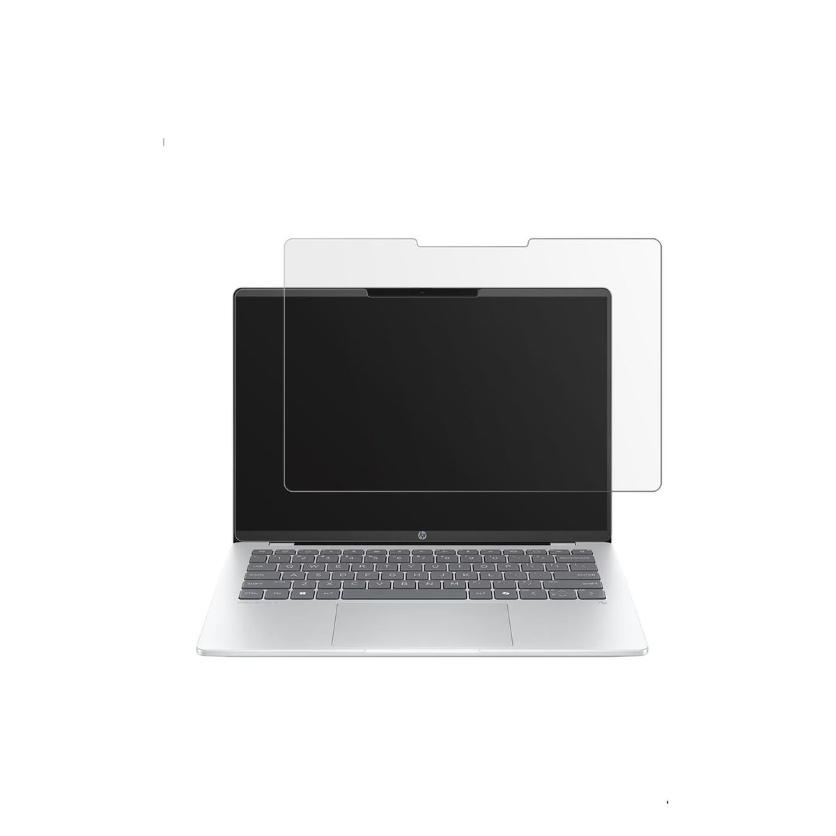 HPOmniBook 5 14 Zoll mit aufgebrachter dipos Displayschutzfolie, die lästige Fingerabdrücke minimiert