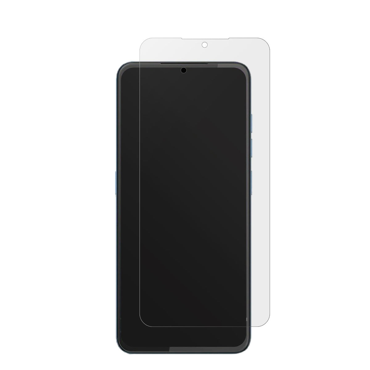HTCWildfire E4 Plus mit aufgebrachter dipos Displayschutzfolie, die lästige Fingerabdrücke minimiert