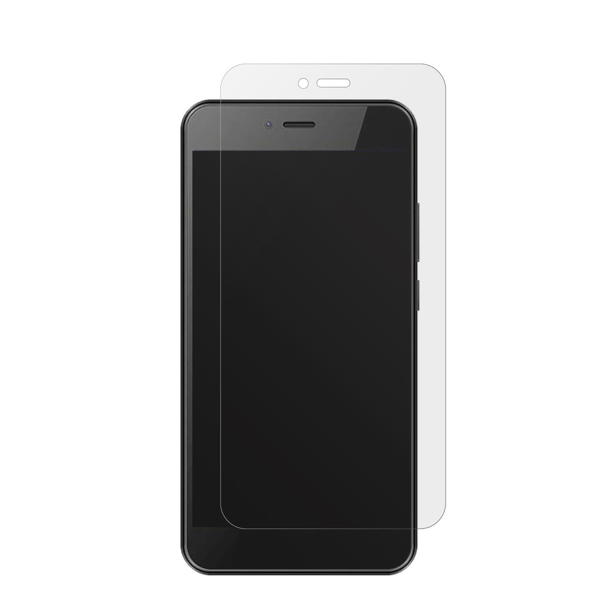 HTCWildfire E5 Life mit aufgebrachter dipos Displayschutzfolie, die lästige Fingerabdrücke minimiert