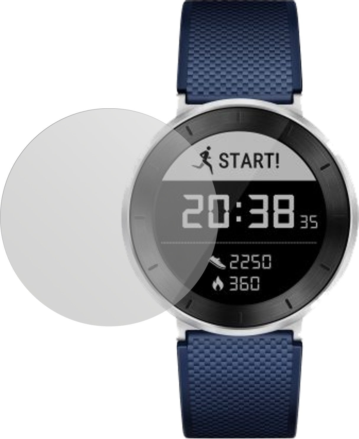 HuaweiFit mit aufgebrachter dipos Displayschutzfolie, die lästige Fingerabdrücke minimiert