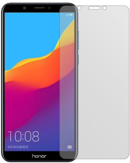 HuaweiHonor 7C mit aufgebrachter dipos Displayschutzfolie, die lästige Fingerabdrücke minimiert