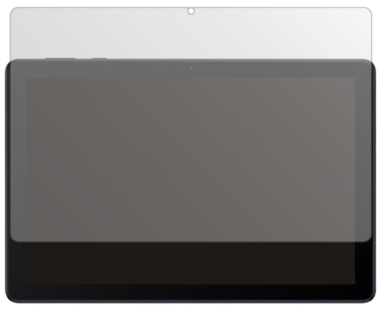 HuaweiMatePad T10 mit aufgebrachter dipos Displayschutzfolie, die lästige Fingerabdrücke minimiert
