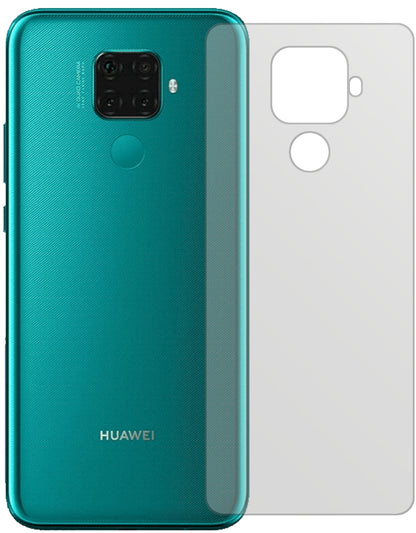 Huaweinova 5z Rückseite mit aufgebrachter dipos Displayschutzfolie, die lästige Fingerabdrücke minimiert