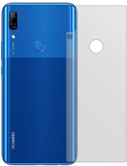 HuaweiP Smart Pro (2020) Rückseite mit aufgebrachter dipos Displayschutzfolie, die lästige Fingerabdrücke minimiert