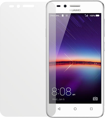 HuaweiY3 II mit aufgebrachter dipos Displayschutzfolie, die lästige Fingerabdrücke minimiert