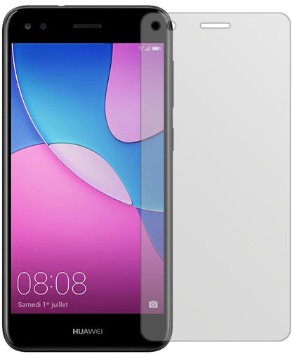 HuaweiY6 Pro 2017 mit aufgebrachter dipos Displayschutzfolie, die lästige Fingerabdrücke minimiert