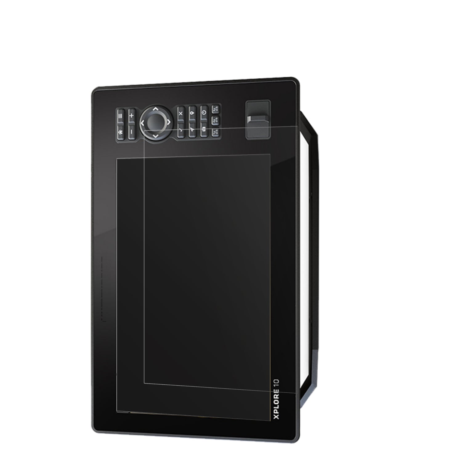 HumminbirdXplore 10 mit aufgebrachter dipos Displayschutzfolie, die lästige Fingerabdrücke minimiert