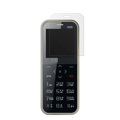 I KallK65 Card mit aufgebrachter dipos Displayschutzfolie, die lästige Fingerabdrücke minimiert